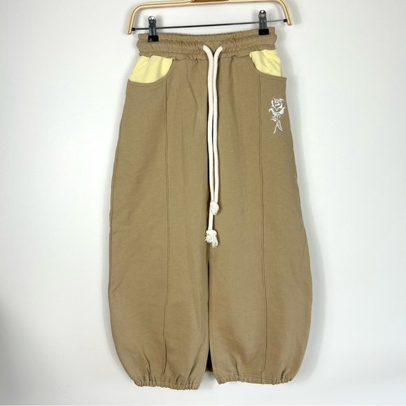 KIJUN NEO-STANDARD WILD ROSE JERSEY SKIRT BEIGE SIZE S KOREAN BRAND - Picture 7 of 13